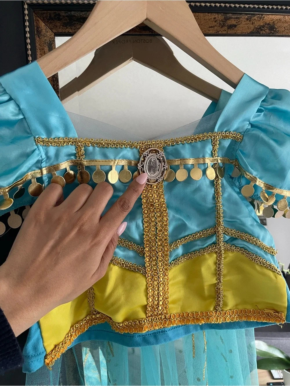 Disney Princess Jasmine Costume Set Girls Size 7/8 Halloween Dress Up Cosplay